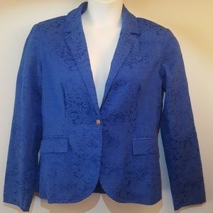 Live a Little Tapestry Floral Print Blazer